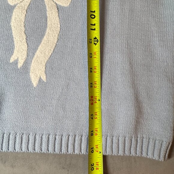 Sincerly Jules Crewneck Bow Knit Sweater Size L NEW WITH‎ TAG - Picture 6 of 7